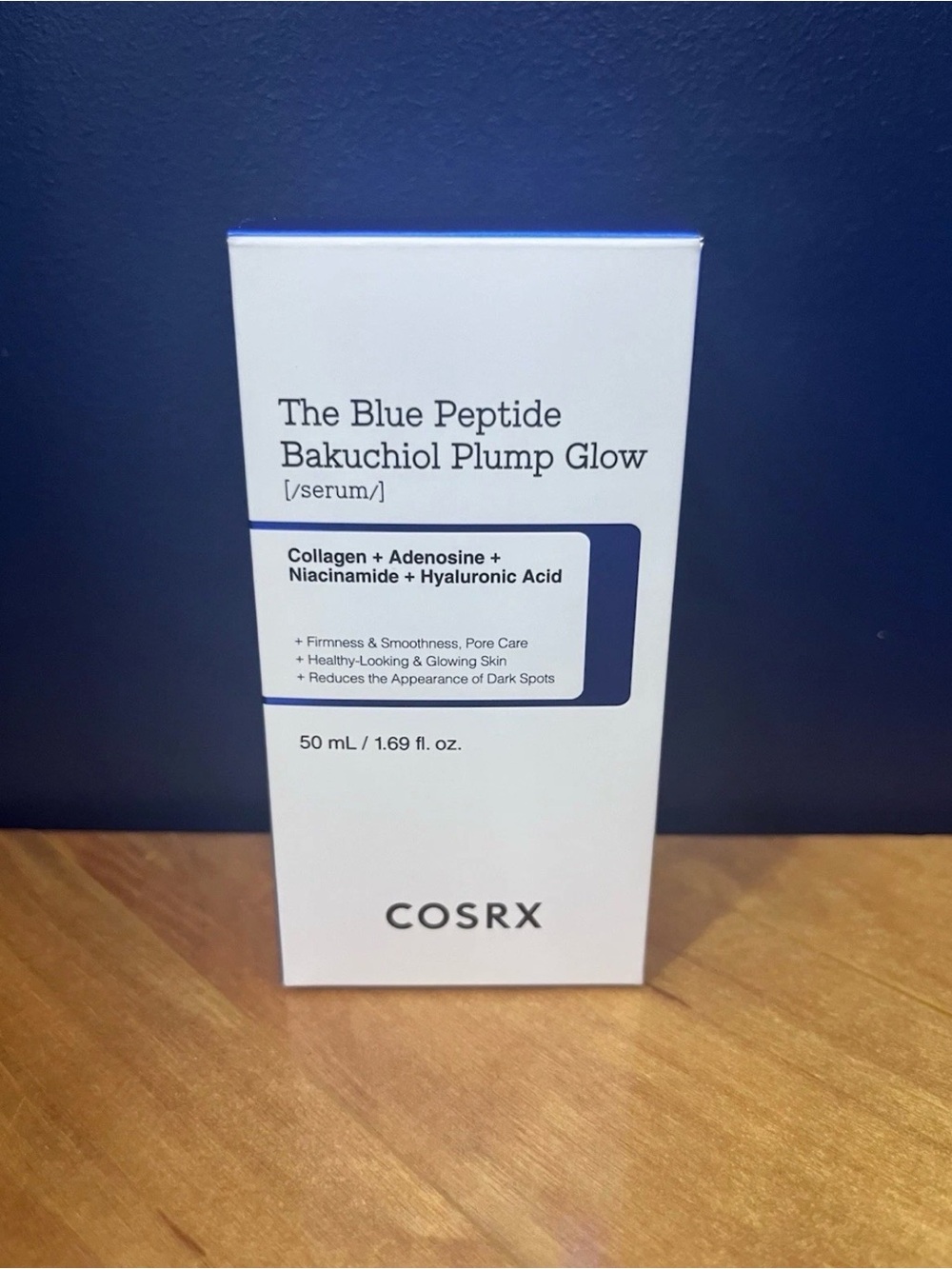 COS The Blue Peptide Bakuchiol Plump Glow Serum - White & Blue